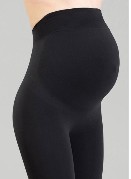 Лосины для беременных бесшовные Giulia Leggings Mama черного цвета размеры S/M L/XL - p. S/M Leggings Mama фото
