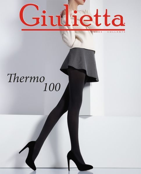 Колготки 100 ден Giulietta Thermo 100 чорного кольору розміри 2 3 4 - розмір 2 THERMO 100 фото