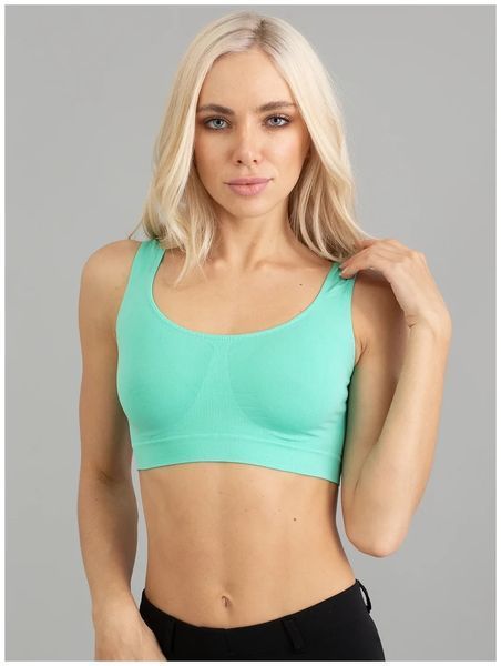 Топ на широких бретелях безшовний Giulia Tank Top різні кольори розміри S/M L/XL- S/M Білий Tank top фото