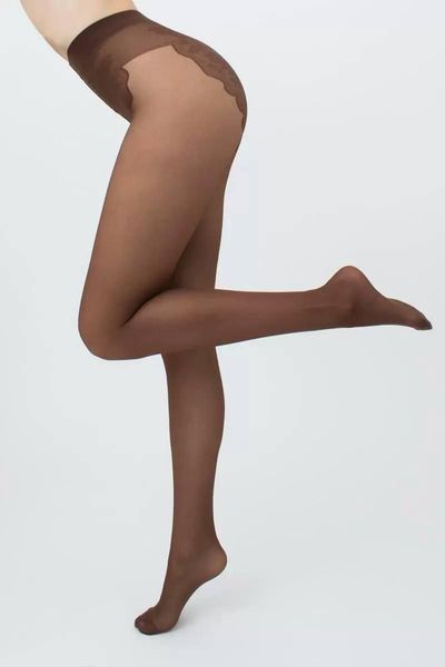 Колготки 40 ден с кружевными трусиками Giulia Bikini 40 разные цвета размеры 2 3 4 5 - 2 черные BIKINI 40 фото