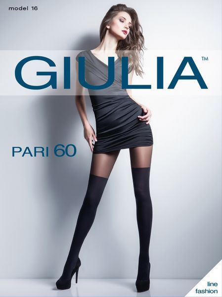 Колготки 60 ден с имитацией высоких ботфордов Giulia Pari 60 (16) черного и синего цветов размеры 2 3 4 - 2р черные PARI 60 16 фото