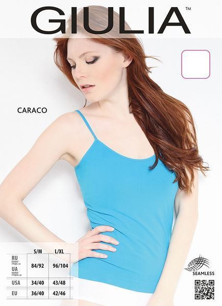 Майка безшовна на тонких бретелях Giulia Caraco  розмір  S/M  чорний  CARACO фото