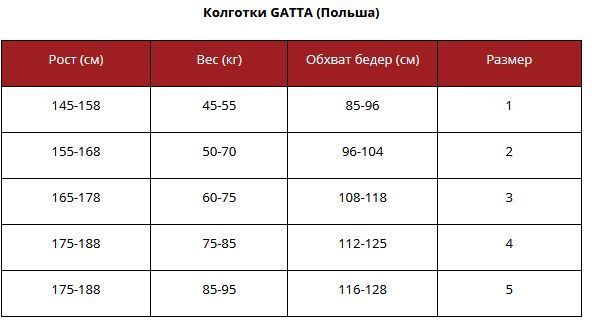 Колготки 60 ден з мікрофібри Gatta Rosalia 60 чорного кольору розміри 2 3 4 5 - 3р Gatta Rosalia 60 фото