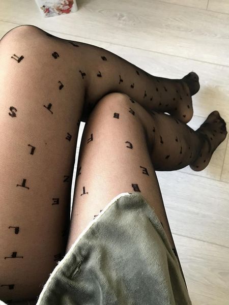 Колготки 20 ден з буквами по ніжці Тess Trendy 20 чорні 2 ,3 ,4 - р2 Tess Trendy 20 фото