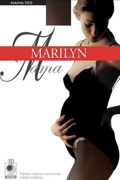 Колготки для вагітних 100 ден зі вставкою для животика Marilyn Mama 100 чорного кольору 1/2 ,3/4 - p. 1/2 Marilyn mama 100 фото