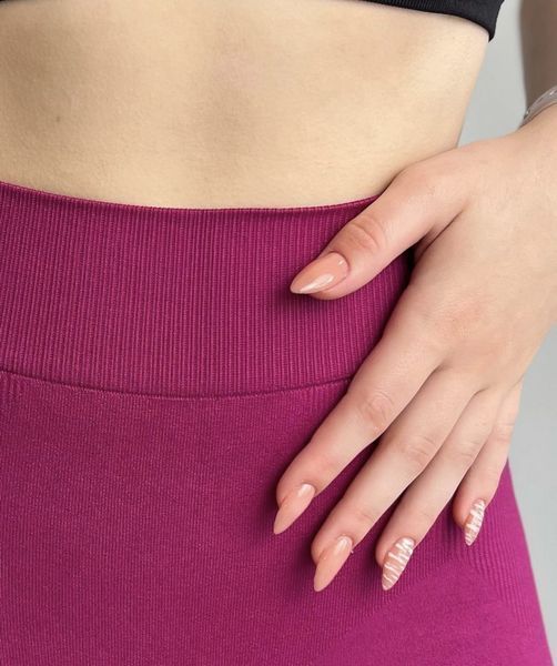 Лосины спортивные из микрофибры Giulia Sport Rete фуксия и фиолетового цвета размер L/XL Leggings Sport Rete фото