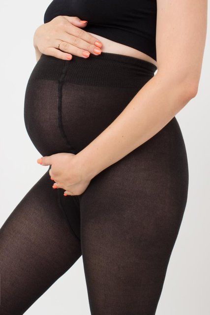 Колготки 200 ден для вагітних бавовняні м'які Giulia Mama 200 чорного кольору розміри 2 ,3 ,4 - р.2 MAMA COTTON 200 фото