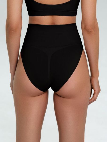 Трусики-слипы корректирующие с высокой посадкой Giulia Hi-Leg Shapewear бежевого и черного цветов S/M L/XL XXL S/M, Черный HI-LEG SHAPEWEAR фото